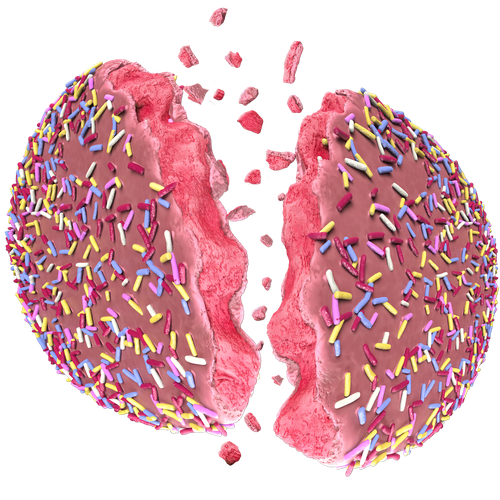 3D rendering design with the title 'Cookie Explosion'