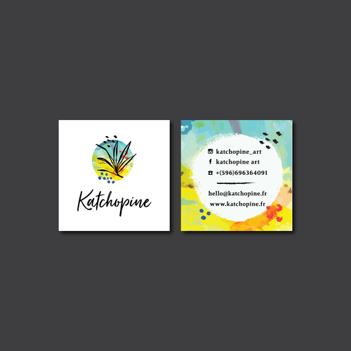 Painter design with the title 'Logo and business card design for the Katchopine'