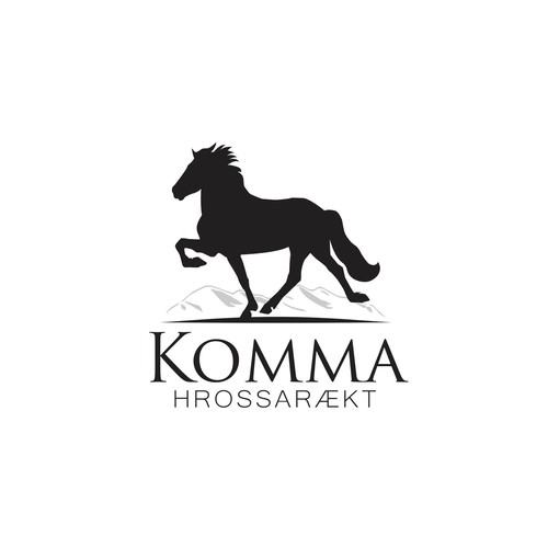 Iceland logo with the title 'Icelandic Horse Logo'