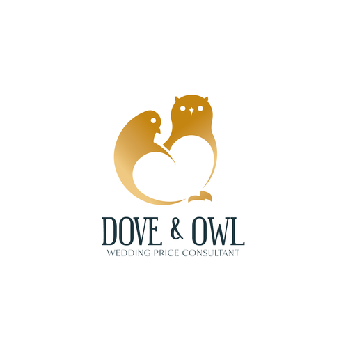 Dove logo with the title 'Graphic logo for wedding consultant'
