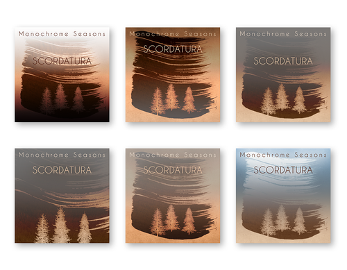 Pastel artwork with the title 'Music Album Cover for Instrumental Ambient Artist'