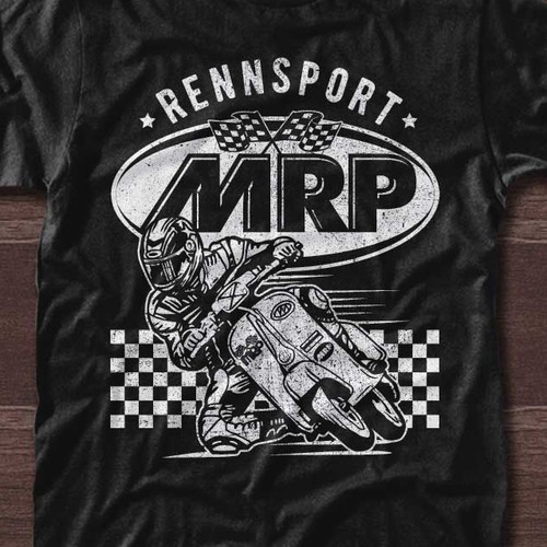 Racing t-shirt with the title 'MRP Vespa Racer'