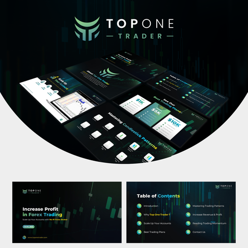 Prezi design with the title 'Top One Trader'
