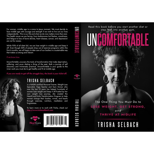 Fitness book cover with the title 'Create show stopping cover for my first book'