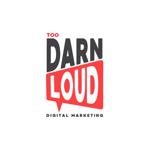 Loud logo with the title 'Logo concept for marketing agency'