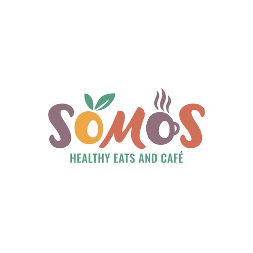 Organic logo with the title 'Logo for healthy café'