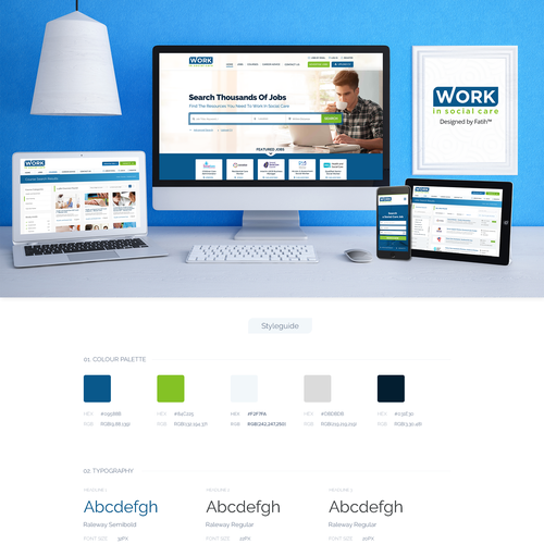 High-quality design with the title 'Career - Job Search Directory web design'