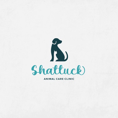 Veterinary logo with the title 'Veterinary Hospital Logo'