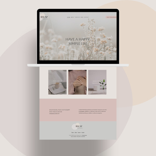 Calming design with the title 'HSLNP Psychiatry'