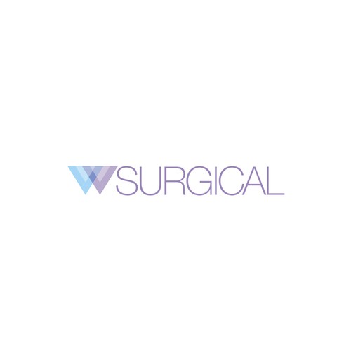 Surgical design with the title 'Modern, sleek, warm design for surgical services company'