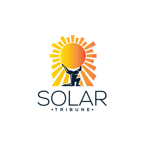Solar panel design with the title 'Solar Tribune'