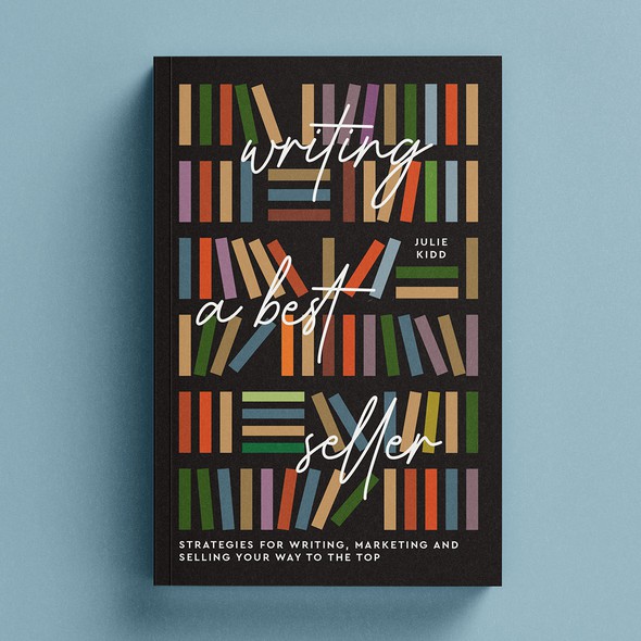 Geometric book cover with the title 'writing a best seller'