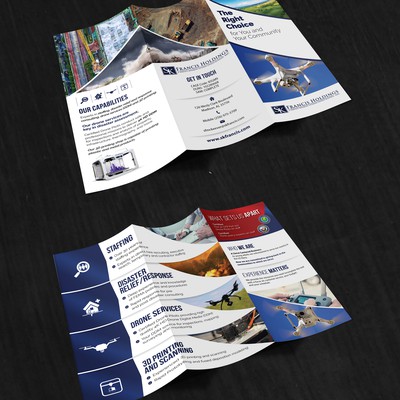 Trinity UAV Tri Fold Brochure Design