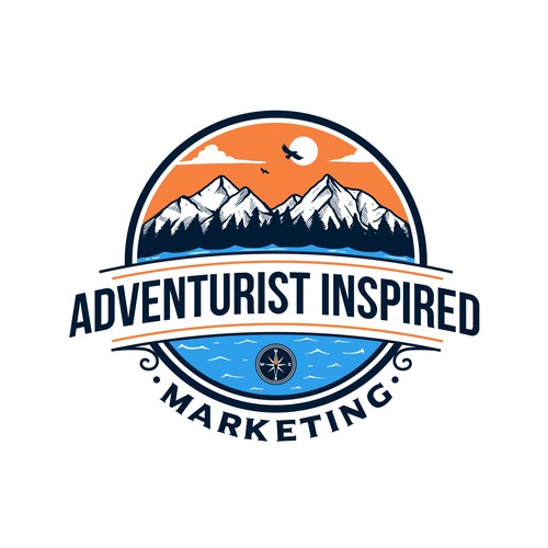 Adventure logo with the title 'Adventurist Inspired Marketing'