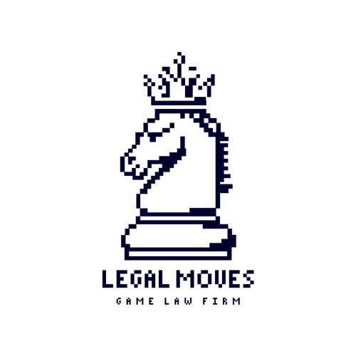 Attorney brand with the title 'Board Game Law Firm - Logo Design'