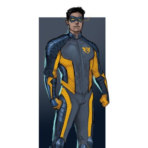 Card game design with the title 'captain thunder fist'