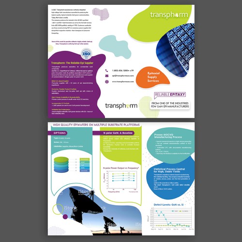 Satellite design with the title 'Flyer Design'