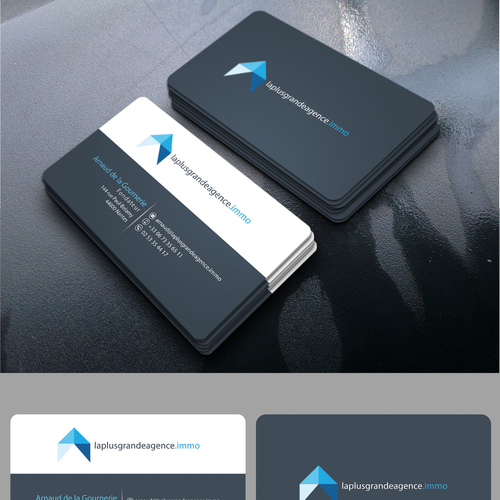 Horizontal design with the title 'Exclusive Horizontal Business Card Design'