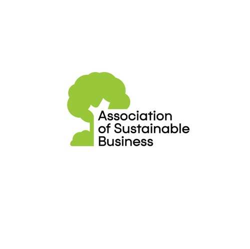 Sustainable logo with the title 'Sustainable Business Logo'