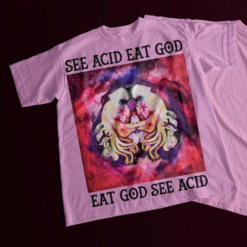 Graffiti t-shirt with the title 'Hand-drawn Psychedelic T-Shirt Design'