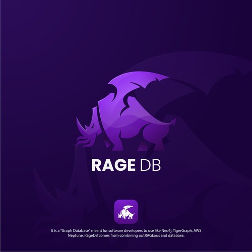 Creature logo with the title 'Rage DB'