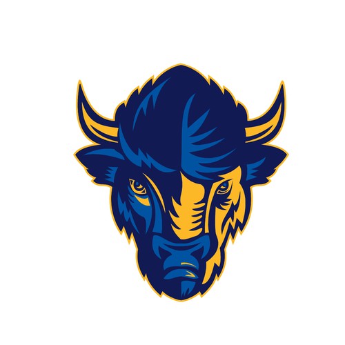 Buffalo design with the title 'The Herd Mascot'
