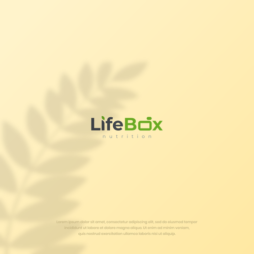 Vitamin logo with the title 'Life Box Logo Design'