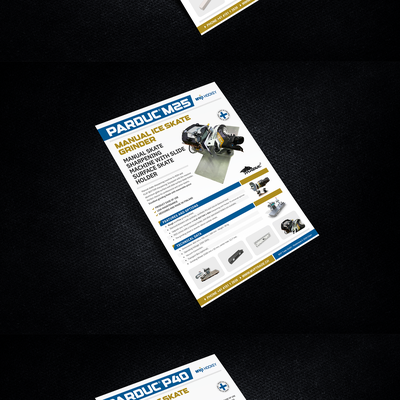 Product Flyer "Ice Hockey Skates Grinders"