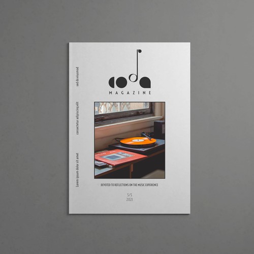 Magazine logo with the title 'Logo for Coda - Music Magazine'