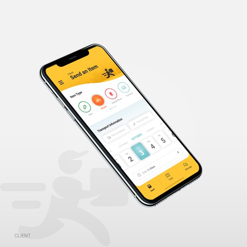 Cargo design with the title 'ICarryIt App Design'