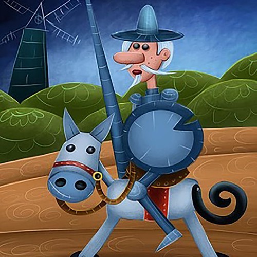 Toy design with the title 'D.Quixote toy'