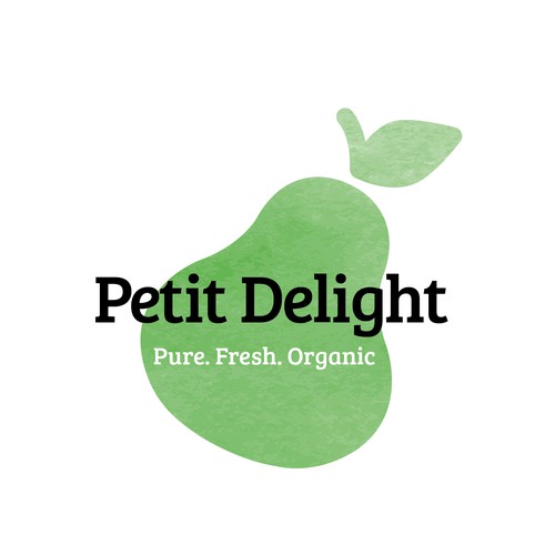 Watercolor brand with the title 'Modern design for Petit Delight.'