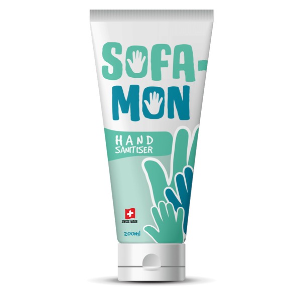 Hand design with the title 'hand sanitiser '