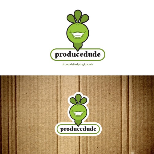 Agriculture brand with the title 'Logo for Local produce box logo'