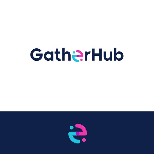 Hub design with the title 'Gather Hub'