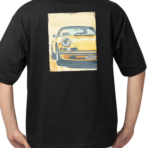 Porsche design with the title 'T-Shirt Design for Car Week'