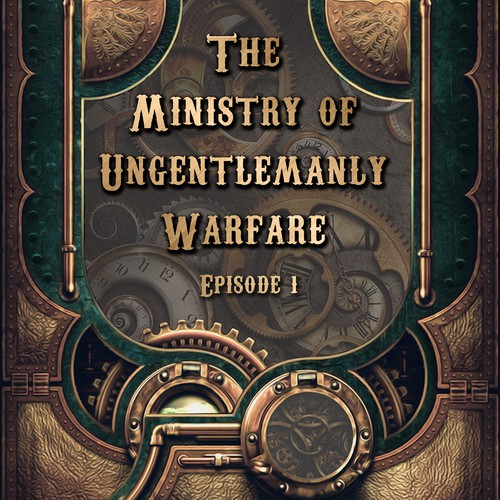 Steampunk book cover with the title 'Steampunk Fantasy eBook Cover'