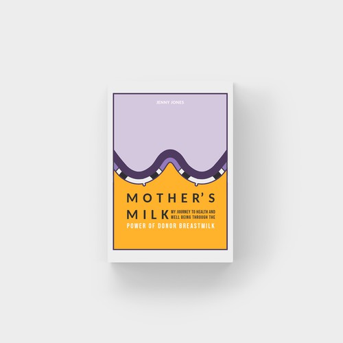 Artsy book cover with the title 'Cover Desgin for book cover " Mothers Milk"'