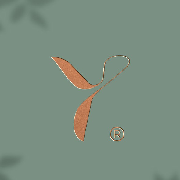 Organic logo with the title 'Premium lettermark and wordmark for Yona salon'