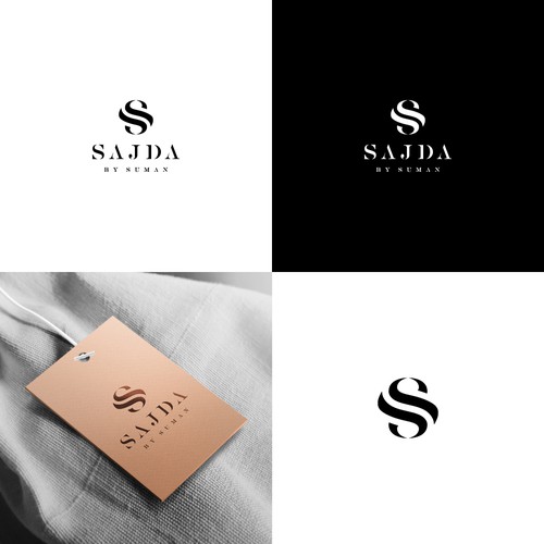 Logo with the title 'SAJADA BY SUMAN'