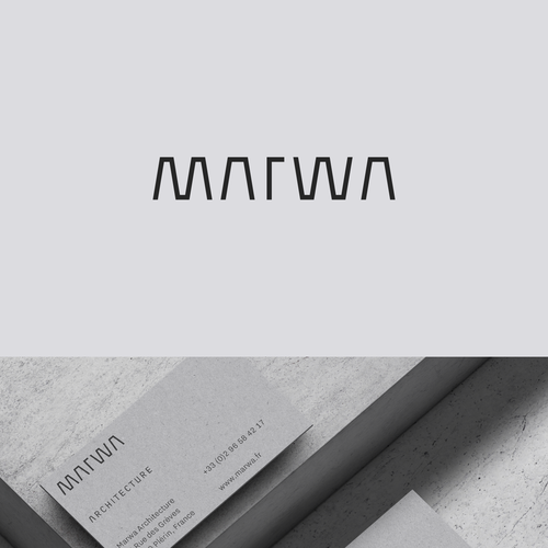 Architect brand with the title 'Marwa Architecture Identity'