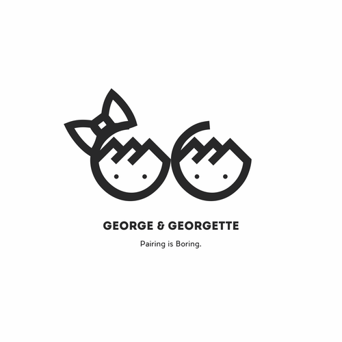 Kid's clothing logo with the title 'George and Georgette.'