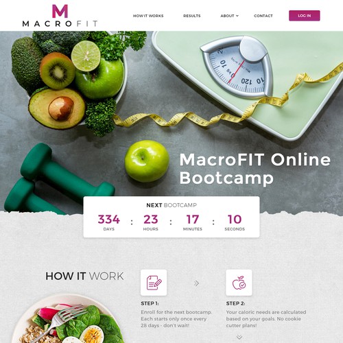 Health website with the title 'Macrofit'