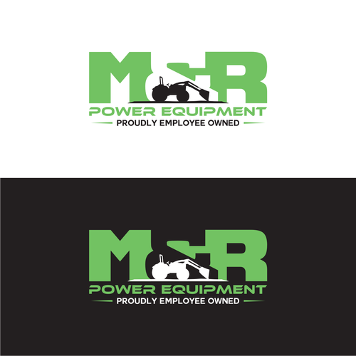 Tractor logo with the title 'M&R Power Equipment'