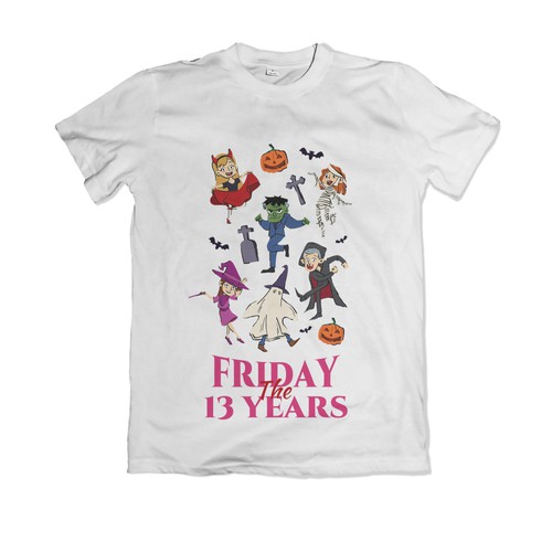 Halloween illustration with the title 'Halloween T Shirt'