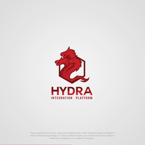 Hydra logo with the title 'Hydra Logo Concept'