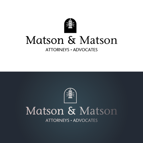 Law firm brand with the title 'A Guiding Light'