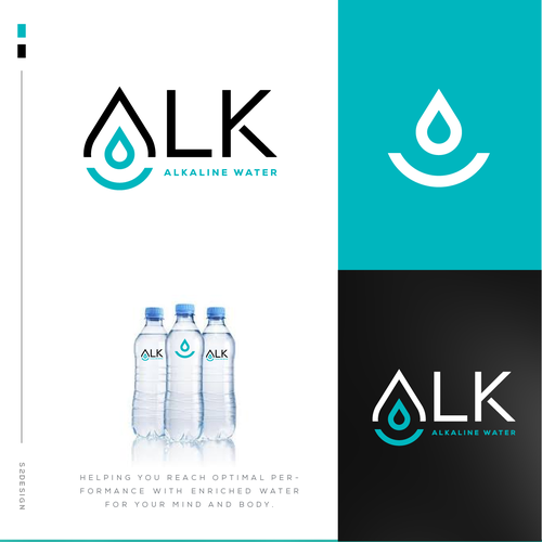 Natural brand with the title 'New Branding for Alkaline Bottled Water'
