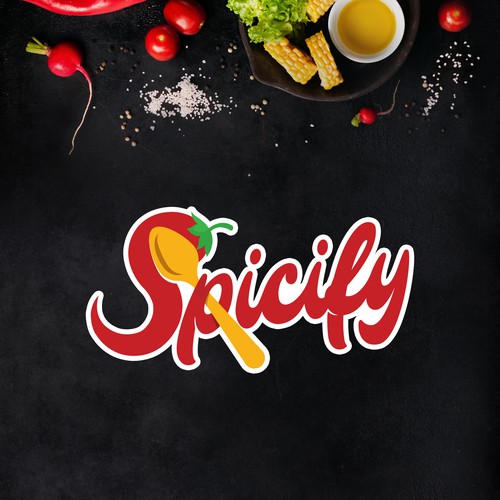 Spicy logo with the title 'Logo for Food industry '