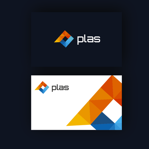 Colorful brand with the title 'Plas'